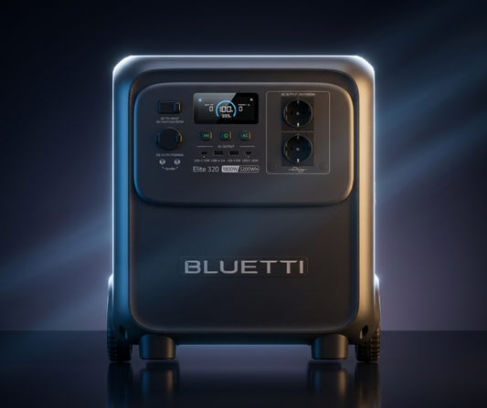 BLUETTI Elite 320 - Portable Battery Generator - Draagbare Powerstation (3.2 kWh / 1800W)