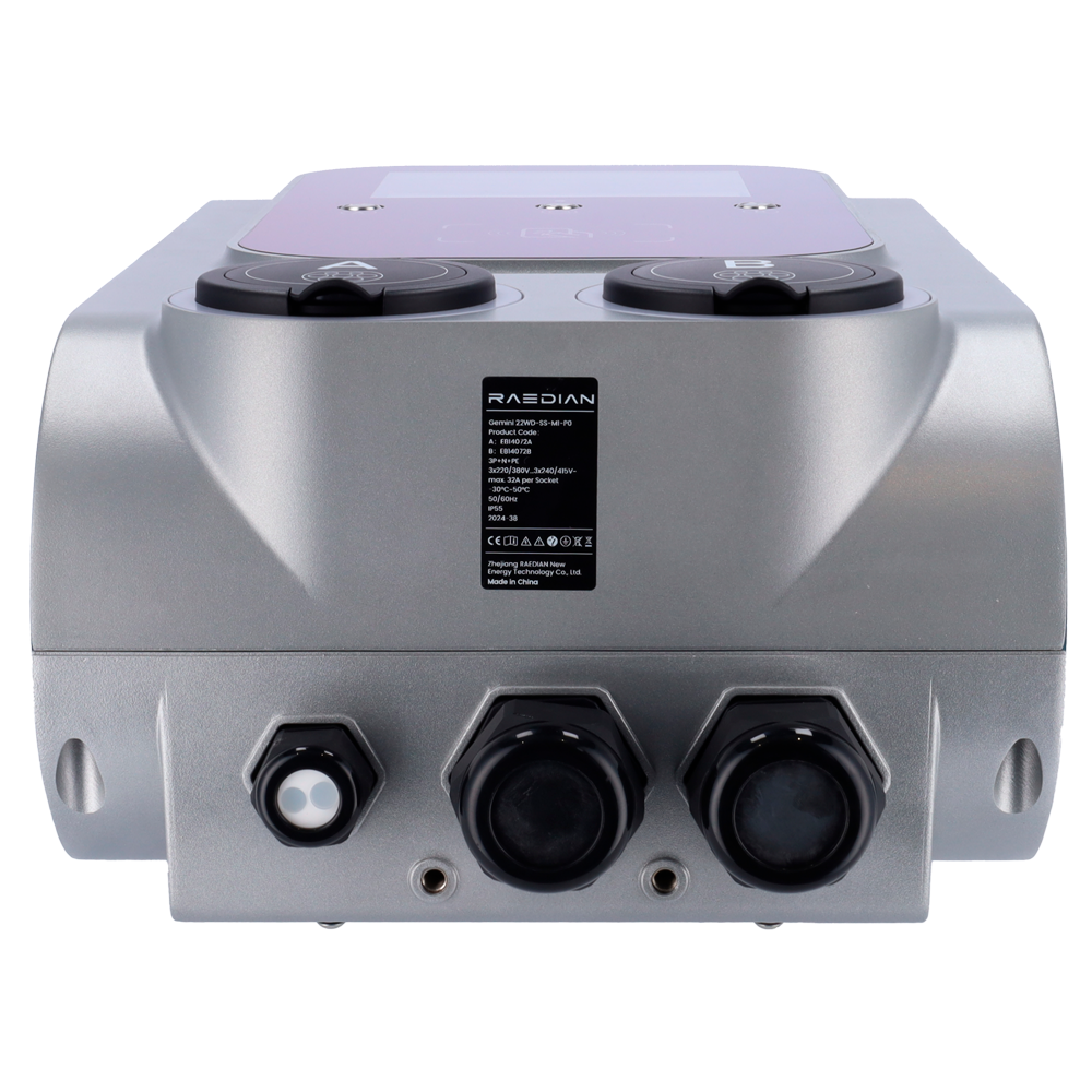 GEMINI Lite Duo 2×22 kW EV-laadpaal